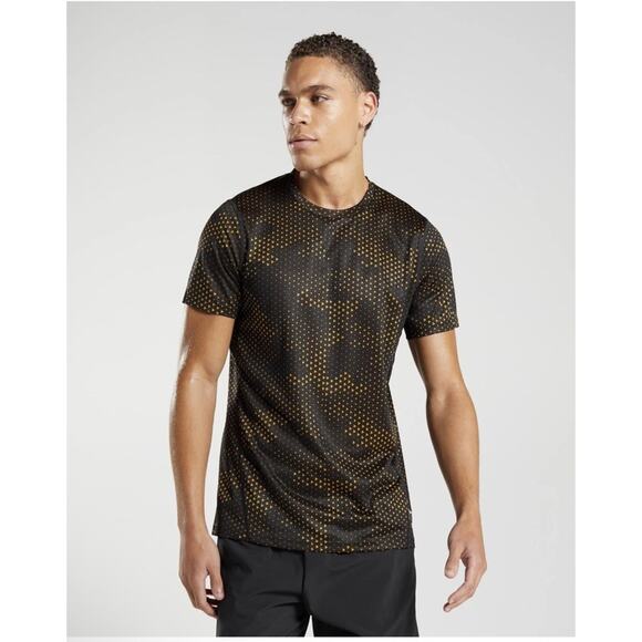 Gymshark Other - Gymshark Shirt Mens XS Yellow Volt Geometric Athleisure Fitness Gym Workout